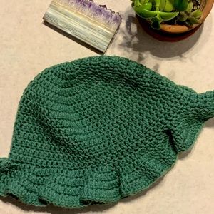 Green crochet garden hat / Bucket hat
